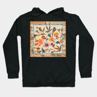 Pressed Flowers and Leaves Hoodie